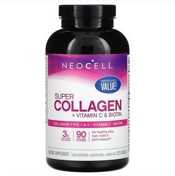 NeoCell, Super Collagen, колаген із вітаміном C та біотином, 270 таблеток NEL-13262 фото