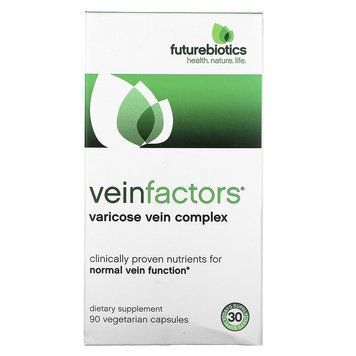 FutureBiotics, VeinFactors, противарокозний комплекс, 90 вегетаріанських капсул FBS-02506 фото