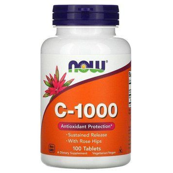 NOW Foods, C-1000, 100 таблеток NOW-00680 фото