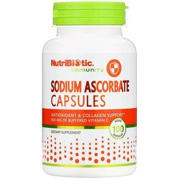 NutriBiotic, Immunity, аскорбат натрію, 100 рослинних капсул NBC-00460 фото