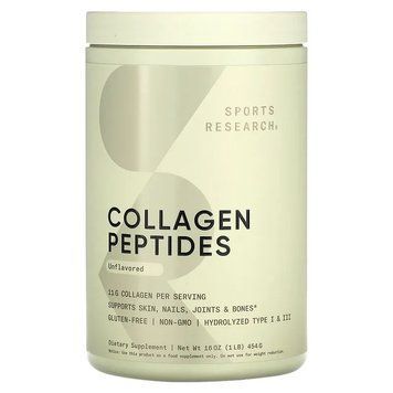 Sports Research, пептиди колагену, з нейтральним смаком, 454 г SRE-01018 фото