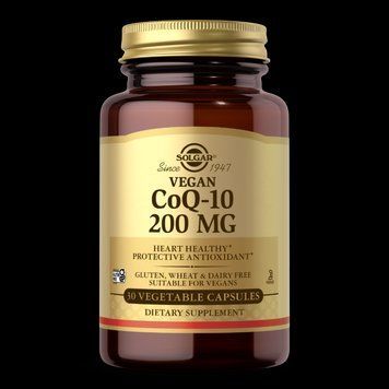 Solgar, Коензим Q10, Vegan CoQ-10, 200 мг, 30 вегетаріанських капсул SOL-00959 фото