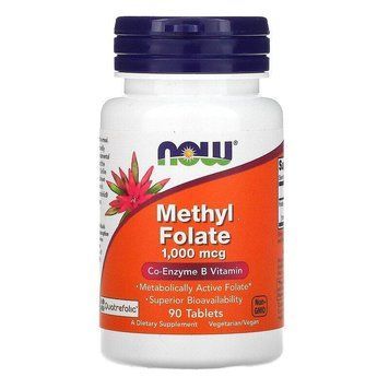 NOW Foods, метилфолат, 1000 мкг, 90 таблеток NOW-00491 фото