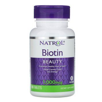 Natrol, Біотин, 1000 мкг, 100 таблеток NTL-05239 фото