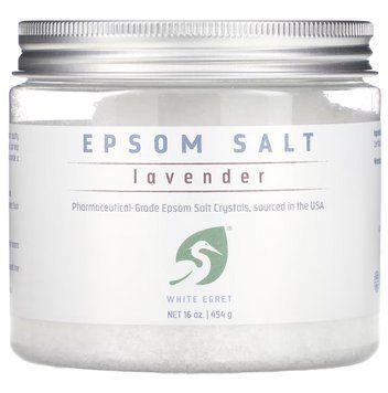 White Egret Personal Care, англійська сіль, лаванда, 454 г (16 унцій) WHE-02050 фото