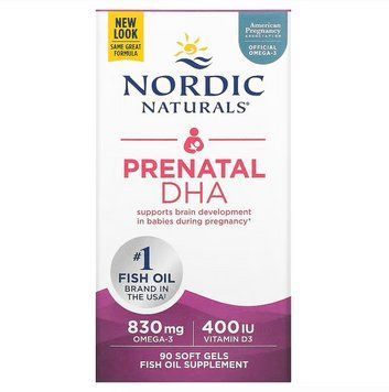 Nordic Naturals, омега-3, пренатальна ДКГ, без смакових добавок, 90 капсул NOR-01741 фото