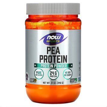 NOW Foods, Sports, гороховий протеїн, без добавок, 340 г NOW-02132 фото