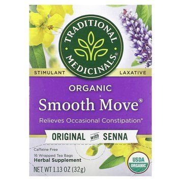 Traditional Medicinals, Organic EveryDay Detox, оригінальний із сінною, без кофеїну, 16 чайних пакетиків, 32 г TRA-00009 фото