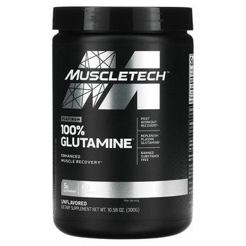 MuscleTech, Platinum 100% Glutamine, глютамін, без смакових добавок, 300 г MSC-70570 фото
