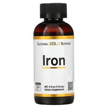 California Gold Nutrition, залізо, 118 мл CGN-02116 фото