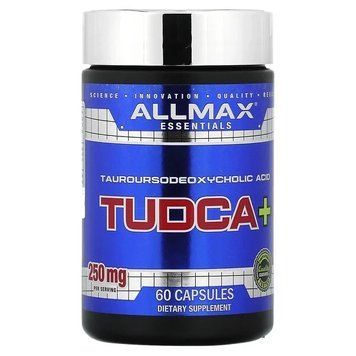 ALLMAX, TUDCA+, тауроурзодезоксихолева кислота для підтримки печінки, 250 мг, 60 капсул AMX-22906 фото