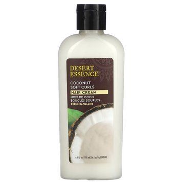 Desert Essence, Soft Curls, крем з кокосом для волосся, 190 мл (6,4 рідк. унції) DES-33787 фото