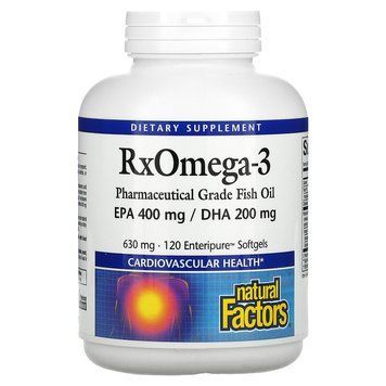 Natural Factors, Rx Omega-3, 120 м'яких таблеток Enteripure NFS-03549 фото