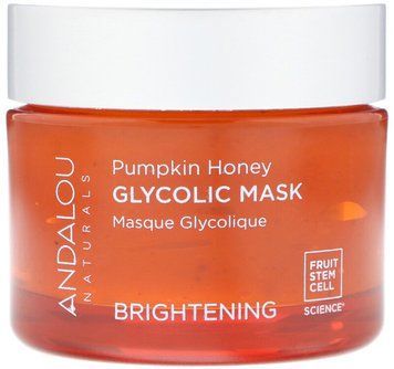 Andalou Naturals, гліколева освітлювальна маска, гарбуз і мед, 50 г ADN-00226 фото