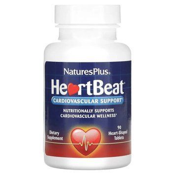 NaturesPlus, HeartBeat, для підтримки серцево-судинної системи, 90 таблеток NAP-47421 фото