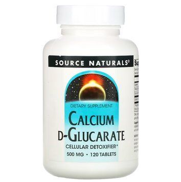 Source Naturals, D-глюкарат кальцію, 500 мг, 120 таблеток SNS-00871 фото