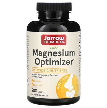 Jarrow Formulas, Магній, Magnesium Optimizer, 200 таблеток JRW-13007 фото