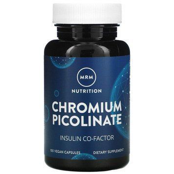 MRM Nutrition, Nutrition, піколінат хрому, 100 веганських капсул MRM-71301 фото