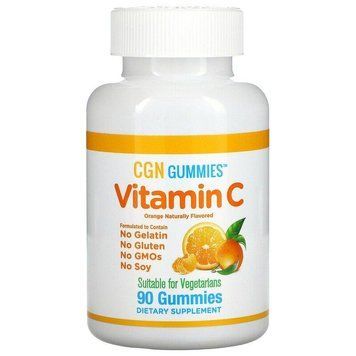 California Gold Nutrition, Vitamin C, жувальні таблетки з вітаміном C для дітей. CGN-01092 фото