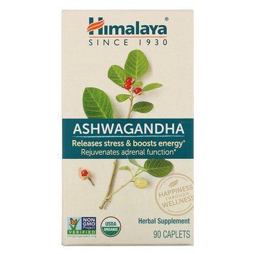 Himalaya, Ашваганда, 90 капсулоподібних таблеток HIM-06043 фото