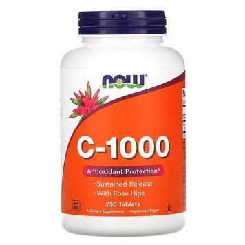Now Foods, C-1000, 250 таблеток NOW-00682 фото