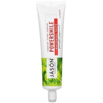 Jason Natural, PowerSmile, вибілювальна зубна паста, перцева м'ята, 170 г JAS-01500 фото