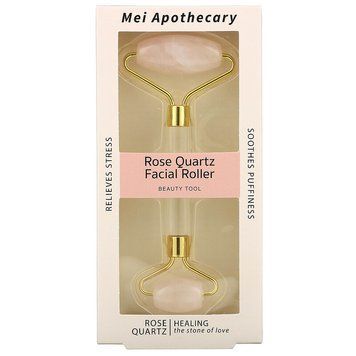 Mei Apothecary, роликовий масажер для обличчя з рожевого кварцу, 1 шт. MEA-80105 фото