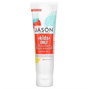 Jason Natural, тільки для дітей! Зубна паста з полуничним смаком 119 г (4,2 унції) JAS-00728 фото