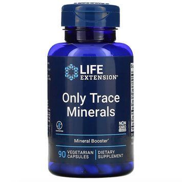 Life Extension, Only Trace Minerals, мікроелементи, 90 вегетаріанських капсул LEX-13289 фото