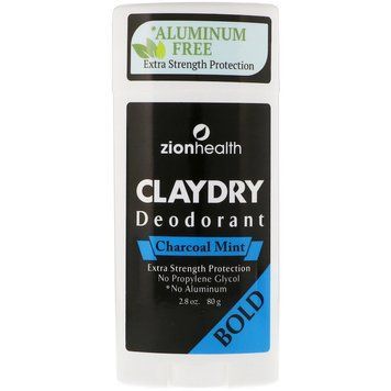 Zion Health, Bold, ClayDry, дезодорант, &laquo;Вугілля та м'ята&raquo;, 80 г ZIO-10287 фото