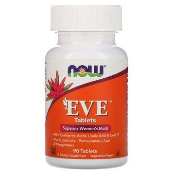 NOW Foods, EVE, покращені мультивітаміни для жінок, 90 таблеток NOW-03796 фото