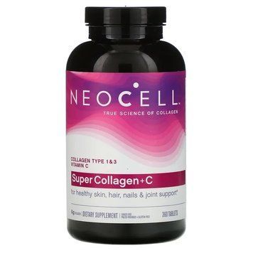 NeoCell, Super Collagen + C, колаген типу 1 і 3 з вітаміном C, 360 таблеток NEL-13016 фото