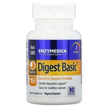Enzymedica, Digest Basic, формула основних ферментів, 30 капсул ENZ-29050 фото