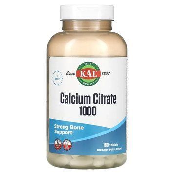 KAL, цитрат кальцію 1000, 333 мг, 180 таблеток CAL-14126 фото