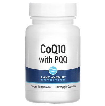 Lake Avenue Nutrition, коензим Q10, 100 мг, піролохінолінхінон, 10 мг, 60 рослинних капсул LKN-01450 фото