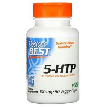 Doctor's Best, 5-гідрокситриптофан, 100 мг, 60 вегетаріанських капсул DRB-00077 фото