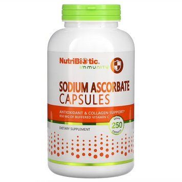 NutriBiotic, Immunity, аскорбат натрію, 250 веганських капсул NBC-00461 фото