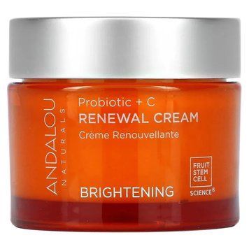 Andalou Naturals, відновлювальний крем із пробіотиком і вітаміном C, висвітлюючий, 50 мл ADN-00230 фото
