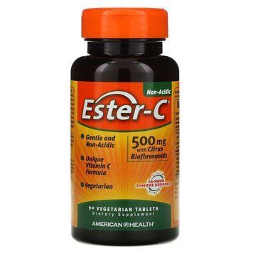American Health, Ester-C, 500 мг, 90 таблеток вегетаріанських AMH-16971 фото