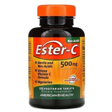 American Health, Ester-C, 500 мг, 225 вегетаріанських таблеток AMH-16991 фото