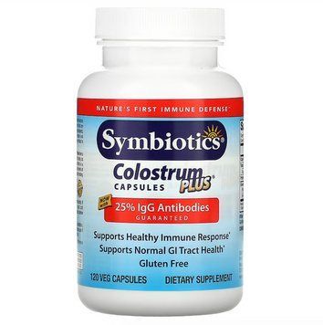 Symbiotics, Colostrum Plus, молозиво, 120 капсул SYM-04003 фото