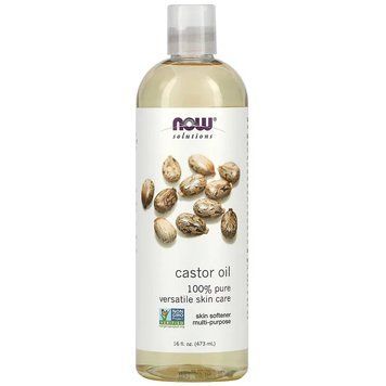 NOW Foods, Solutions, органічна касторова олія, 473 NOW-07675 фото