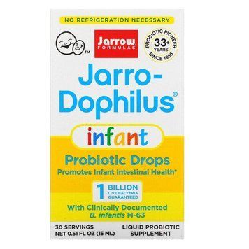 Jarrow Formula, Jarro-Dophilus, для немовлят, пробіотики в краплях, 15 мл JRW-03014 фото
