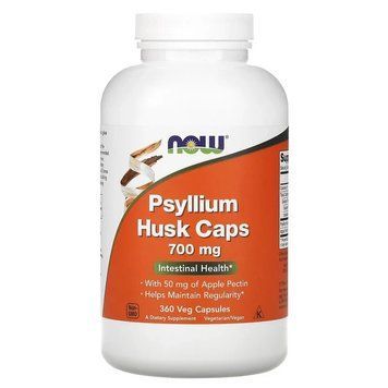 NOW Foods, Psyllium, Шовха насіння подорожника в капсулах, 700 мг, 360 капсул NOW-05974 фото