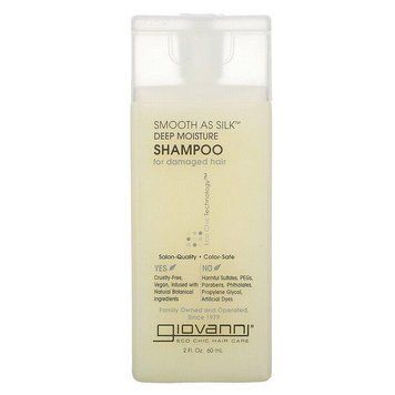 Giovanni, Smooth As Silk, шампунь для інтенсивного зволоження, для пошкодженого волосся, 60 мл GIO-18052 фото