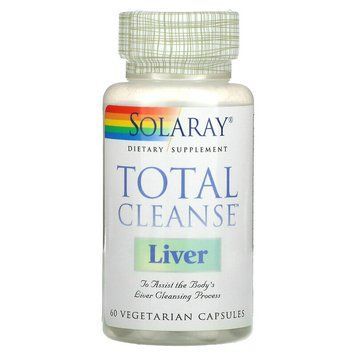 Solaray, Total Cleanse, добавка для очищення печінки, 60 вегетаріанських капсул SOR-08363 фото