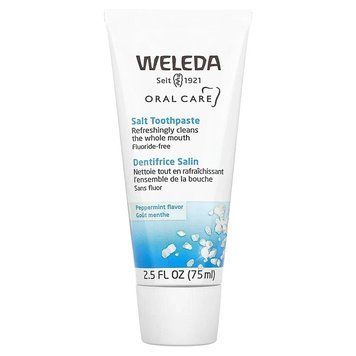 Weleda, Oral Care, сольова зубна паста, без фторидів, зі смаком перцевої м'яти, 75 мл WED-09809 фото