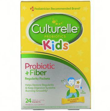 Culturelle, Kids, пробіотик + клітковина, для нормальної роботи кишківника, для дітей від 1 року, 24 пакетики CTL-40037 фото