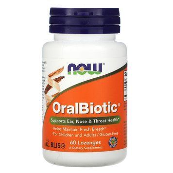 Now Foods, OralBiotic, 60 леденцов NOW-02921 фото